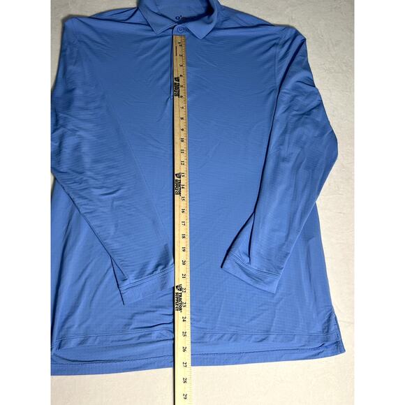 IBKUL Mens Blue Long Sleeve Polo Shirt Size Large - Picture 4 of 5